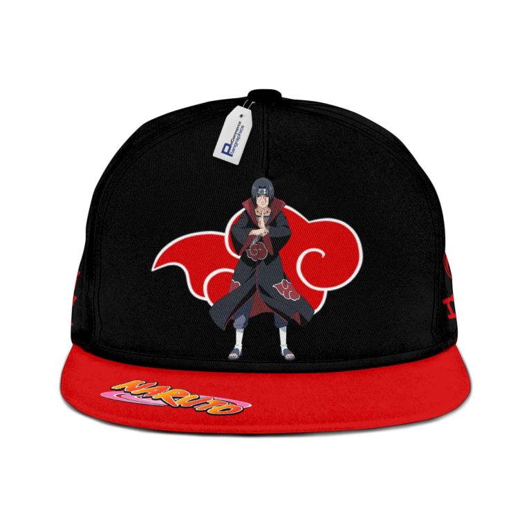 Akatsuki Itachi Snapback Hat Custom Konohagakure Naruto Anime Hat