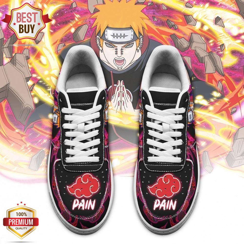 Akatsuki Pain Naruto Anime Custom Air Force 1 Shoes - RobinPlaceFabrics