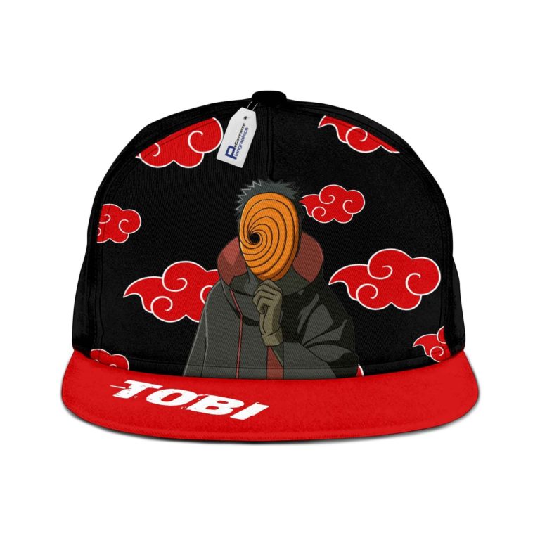 Akatsuki Tobi Snapback Hat Custom Naruto Anime Hat
