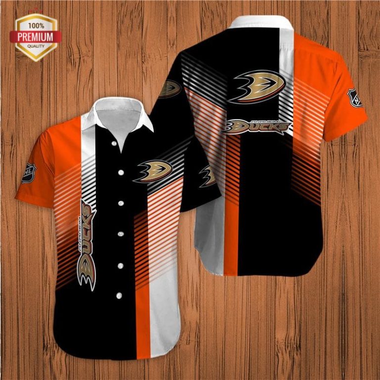 Anaheim Ducks Team AOP Short Sleeve Button Shirt