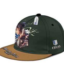AOT Final Season Eren Snapback Hat Custom Attack On Titan Anime Hat AOT Final Season Eren Snapback Hat Custom Attack On Titan Anime Hat