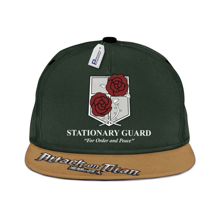 AOT Garrison Snapback Hat Custom Attack On Titan Anime Hat