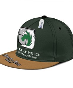 AOT Military Snapback Hat Custom Attack On Titan Anime Hat