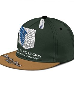 AOT Scout Regiment Snapback Hat Custom Attack On Titan Anime Hat AOT Scout Regiment Snapback Hat Custom Attack On Titan Anime Hat