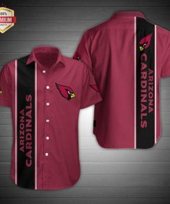 Arizona Cardinals Football Short Sleeve Button Up Shirt