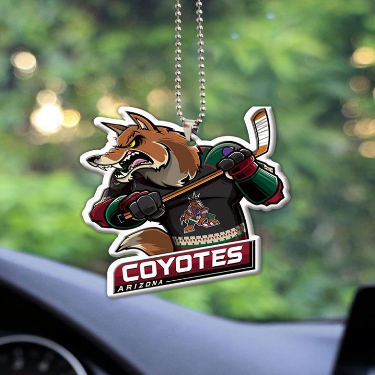 Arizona Coyotes Mascot Acrylic Car Ornament RobinPlaceFabrics