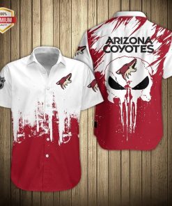 Arizona Coyotes Hockey Short Sleeve Button Up Shirt Arizona Coyotes Hockey Short Sleeve Button Up Shirt