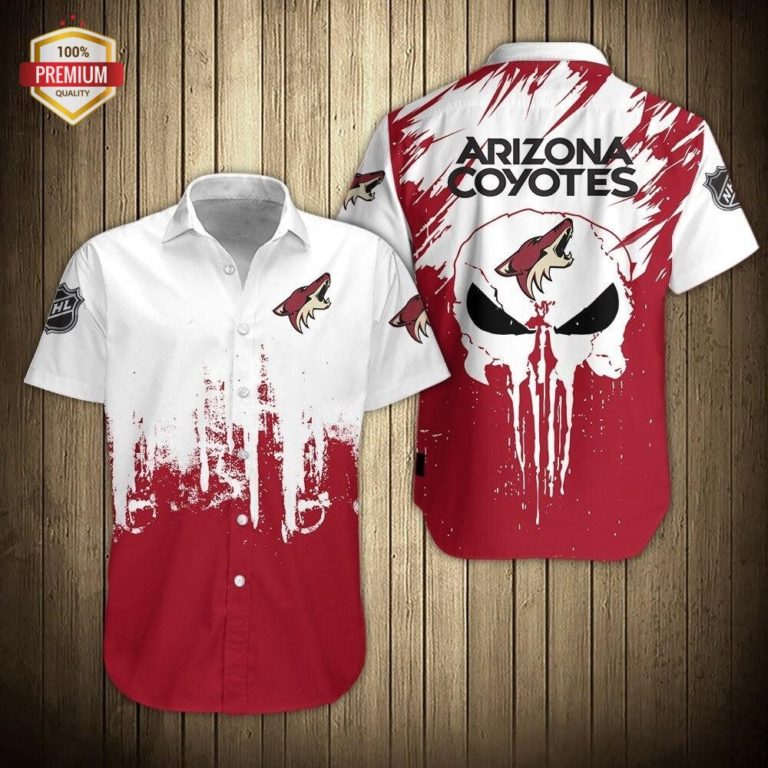 Arizona Coyotes Hockey Short Sleeve Button Up Shirt