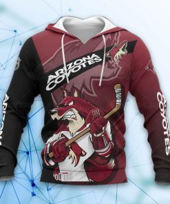 Arizona Coyotes Hockey Mascot 3D All Over Print Hoodie and Zip-up