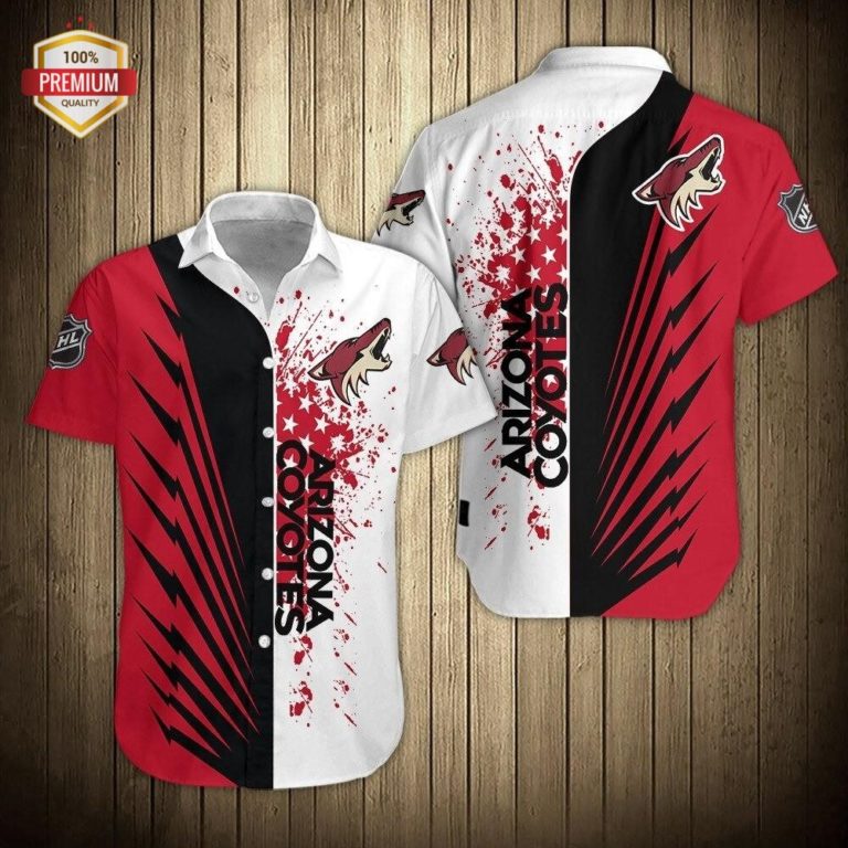 Arizona Coyotes Short Sleeve Button Up Shirt