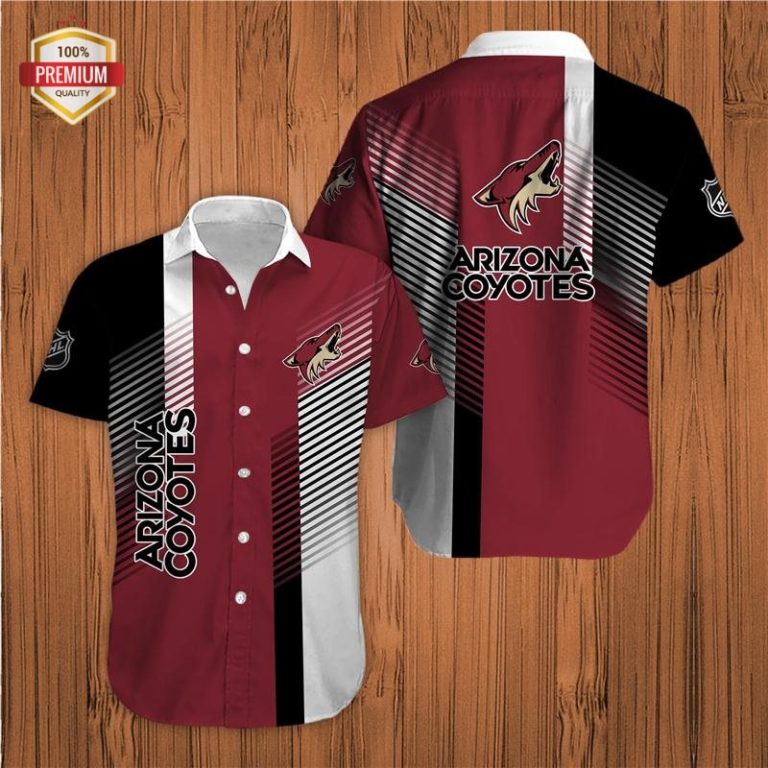 Arizona Coyotes Team AOP Short Sleeve Button Shirt