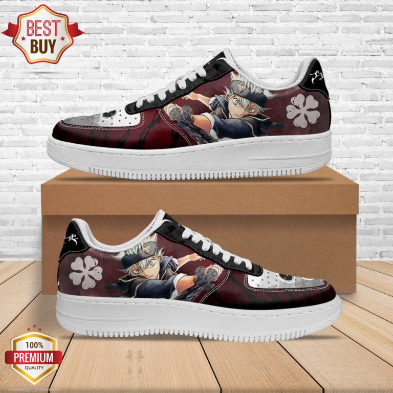 Asta Black Bull Knight Black Clover Anime Air Force 1 Shoes