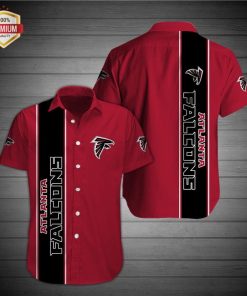 Atlanta Falcons Football Short Sleeve Button Shirt