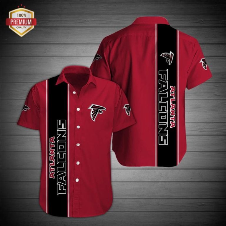 Atlanta Falcons Football Short Sleeve Button Shirt