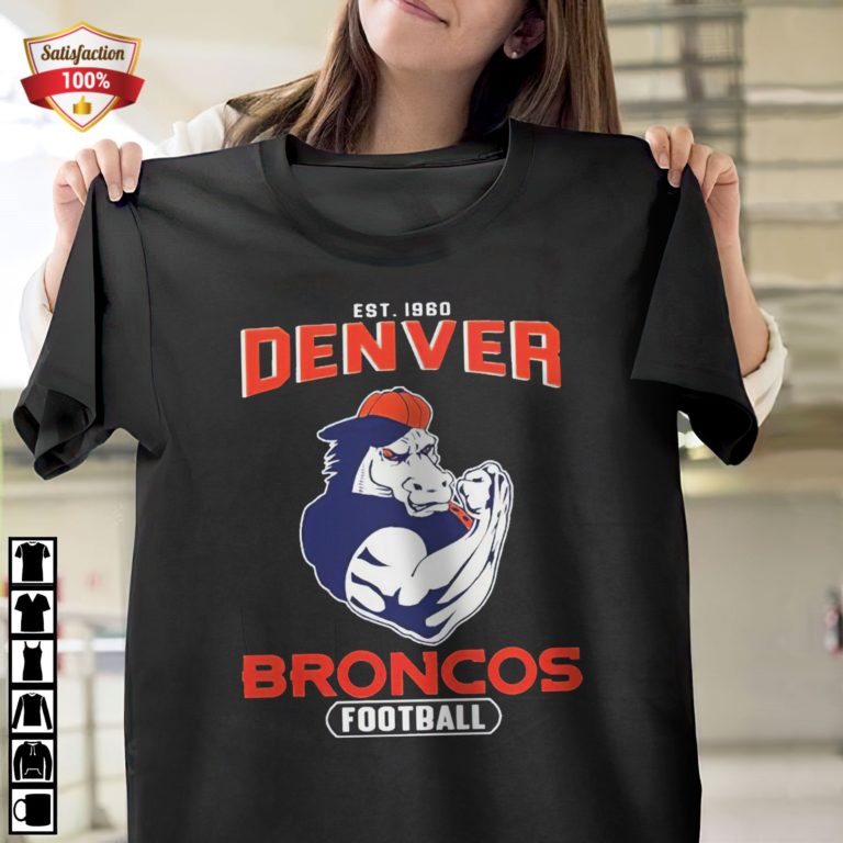 Awesome Est 1960 Denver Broncos Football T-Shirt