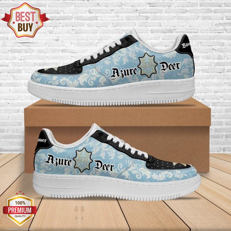 Black Clover Magic Knights Squad Azure Deer Anime Sneakers – Custom AF 1 Shoes