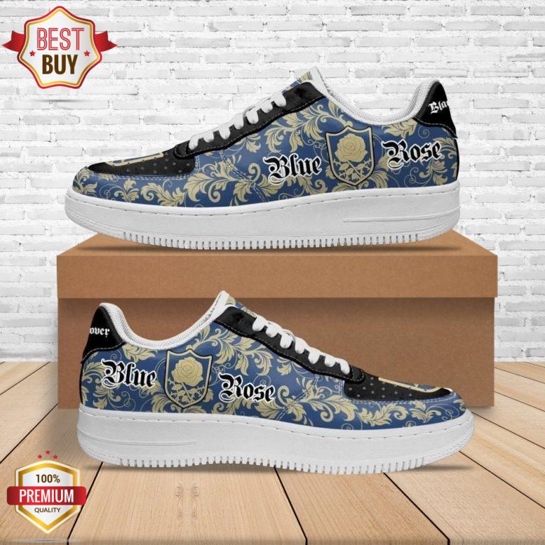 Black Clover Magic Knights Squad Blue Rose Anime Custom Air Force 1 Shoes