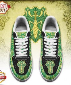 Black Clover Magic Knights Squad Green Mantis Anime Sneakers – Custom AF 1 Shoes