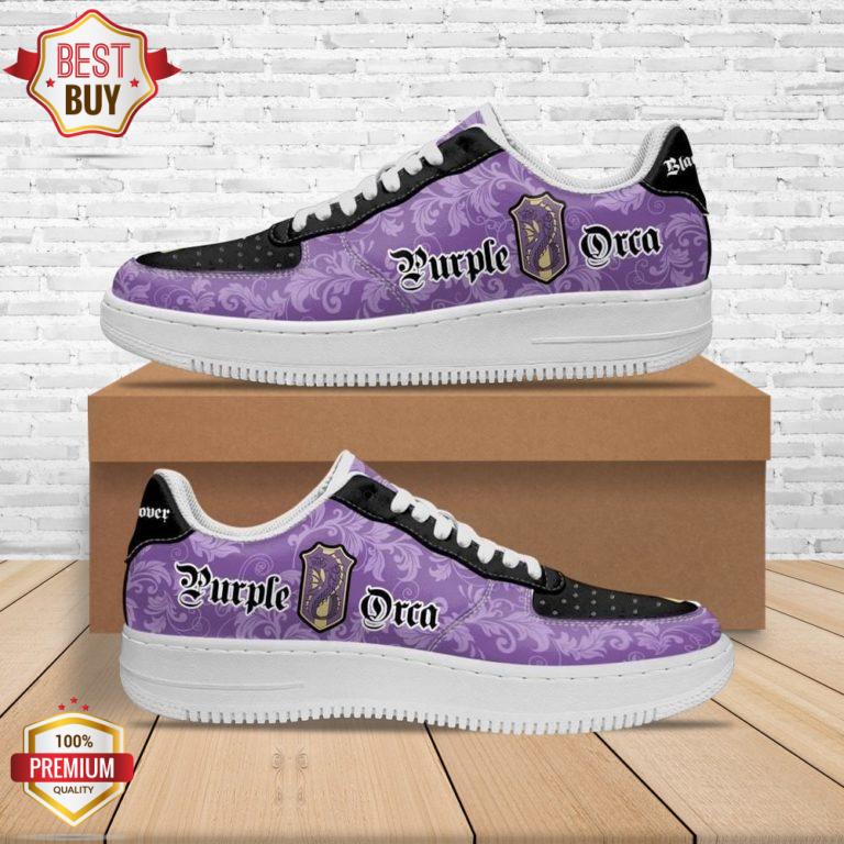 Black Clover Magic Knights Squad Purple Orca Anime Air Force 1 Shoes