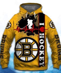 Boston Bruins 3D All Over Print Hoodie