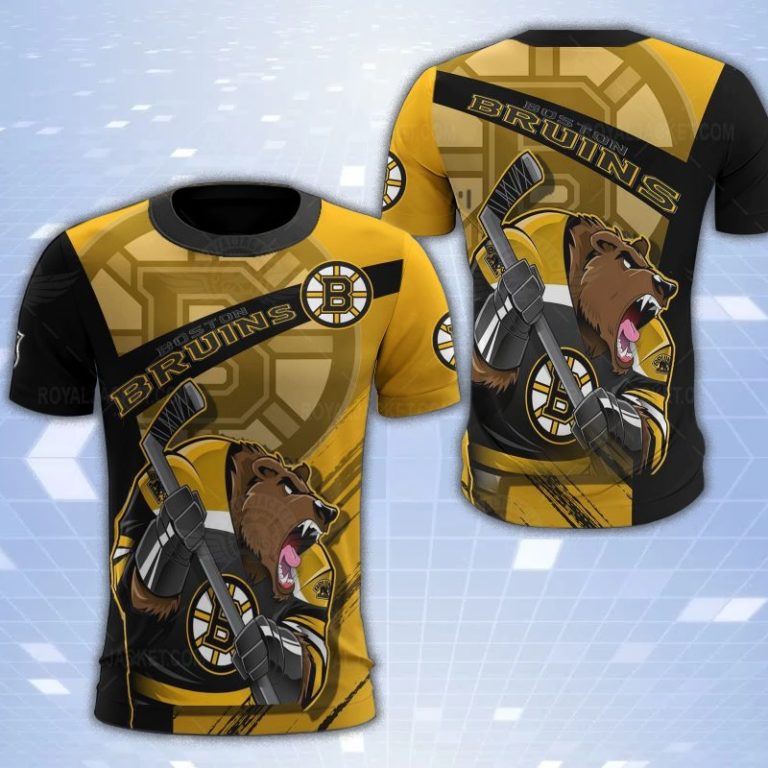 Boston Bruins Mascot 3D Print T-Shirt