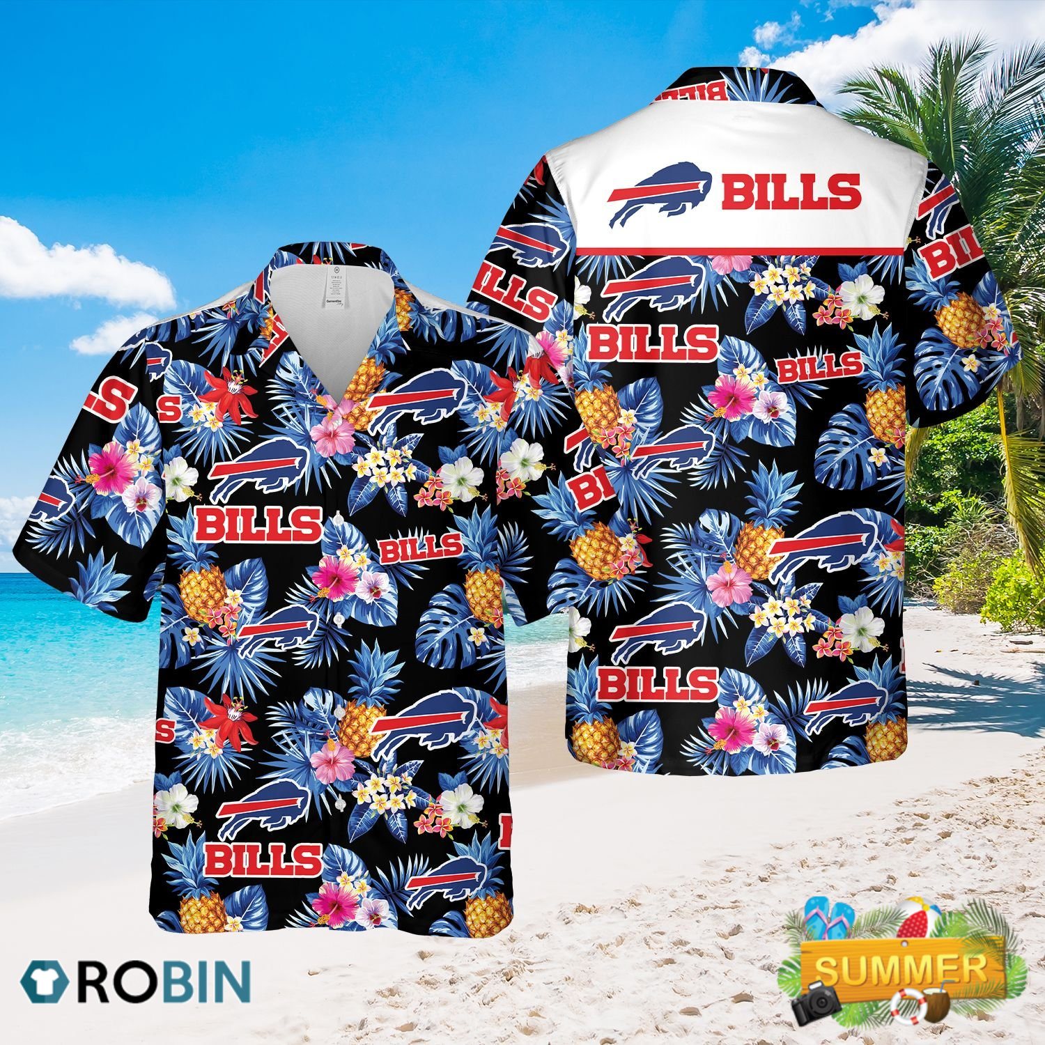 Men's Buffalo Bills Summer Hawaiian Wear