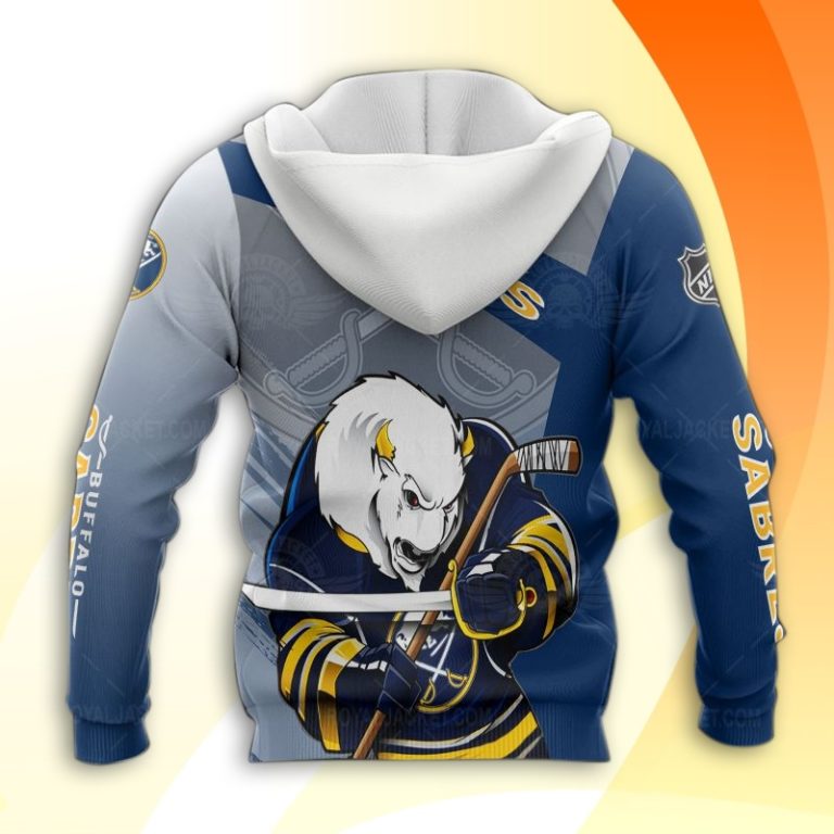 Buffalo Sabres Hockey Mascot 3D All Over Print Hoodie and Zip-up