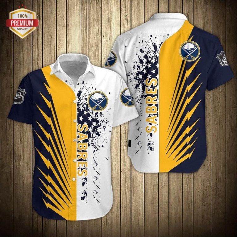 Buffalo Sabres Short Sleeve Button Up Shirt