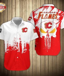 Calgary Flames Hockey Button Shirt Calgary Flames Hockey Button Shirt