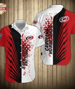 Carolina Hurricanes Hockey Team AOP Button Up T Shirt Carolina Hurricanes Hockey Team AOP Button Up T Shirt