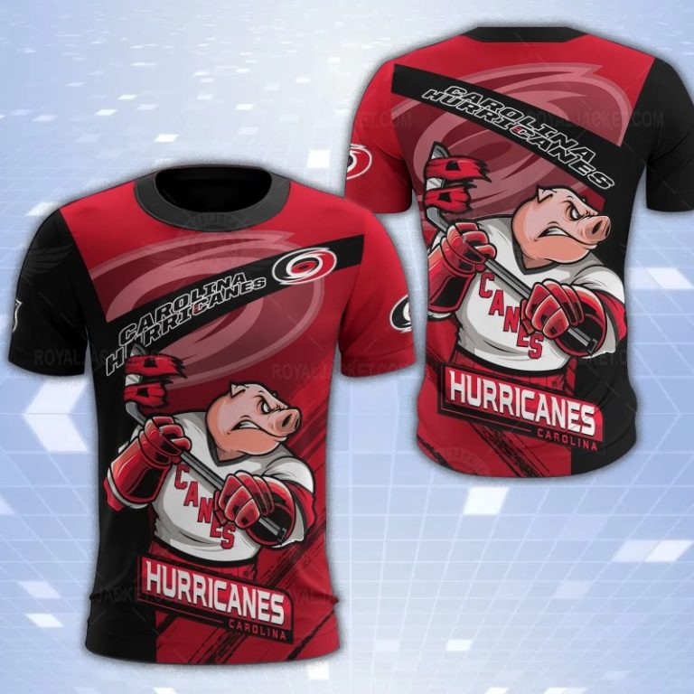 Carolina Hurricanes Mascot 3D Print T-Shirt