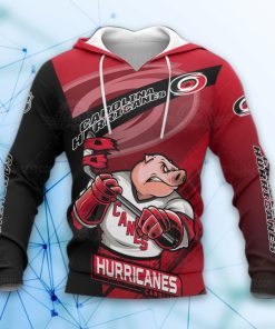 Carolina Hurricanes Hockey Mascot 3d All Over Print Hoodie And Zip-Up