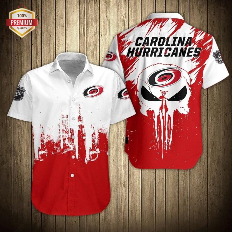Carolina Hurricanes Team AOP Short Sleeve Button Shirt