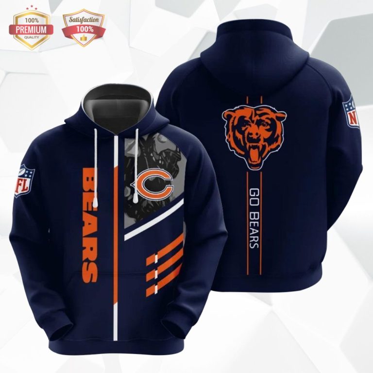 Chicago Bears Go Bears 3D Print Hoodie