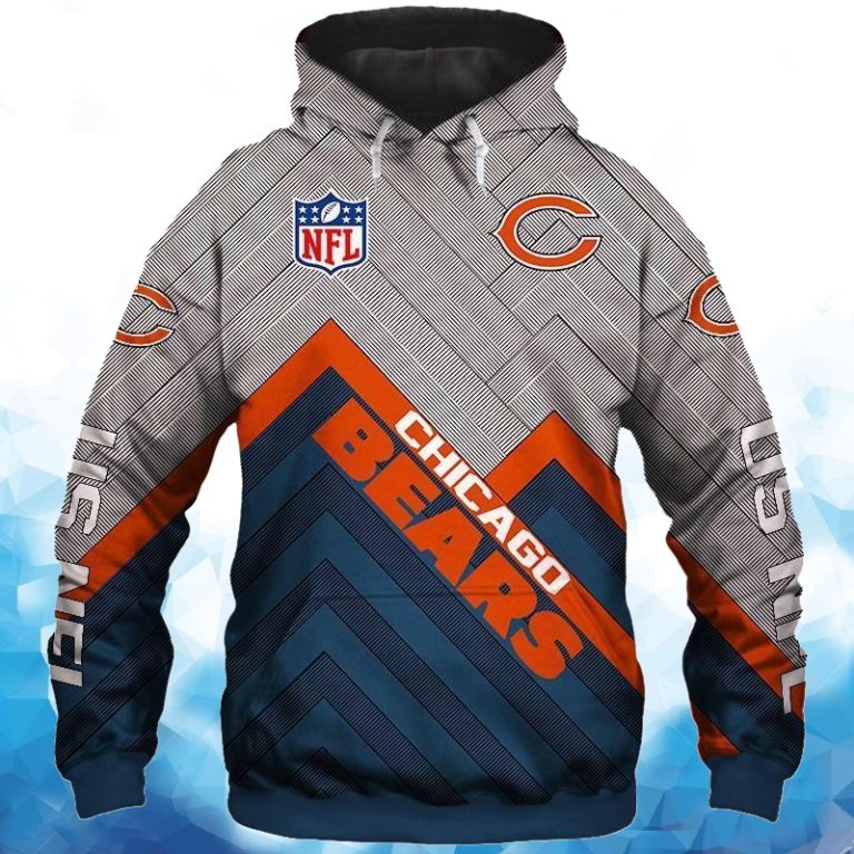 Chicago Bears All Over Print Hoodie