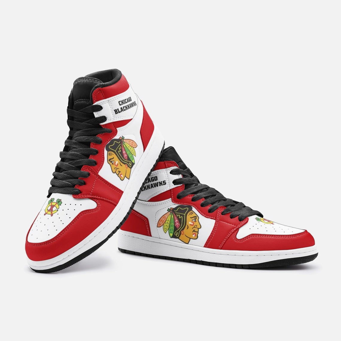 Chicago Blackhawks Custom Nike Air Jordan 1 Sneakers - USALast