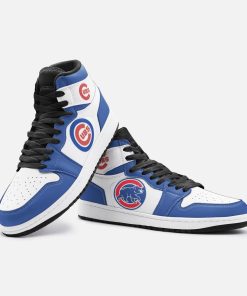 Chicago Cubs Team Custom Jordan 1 High Sneakers