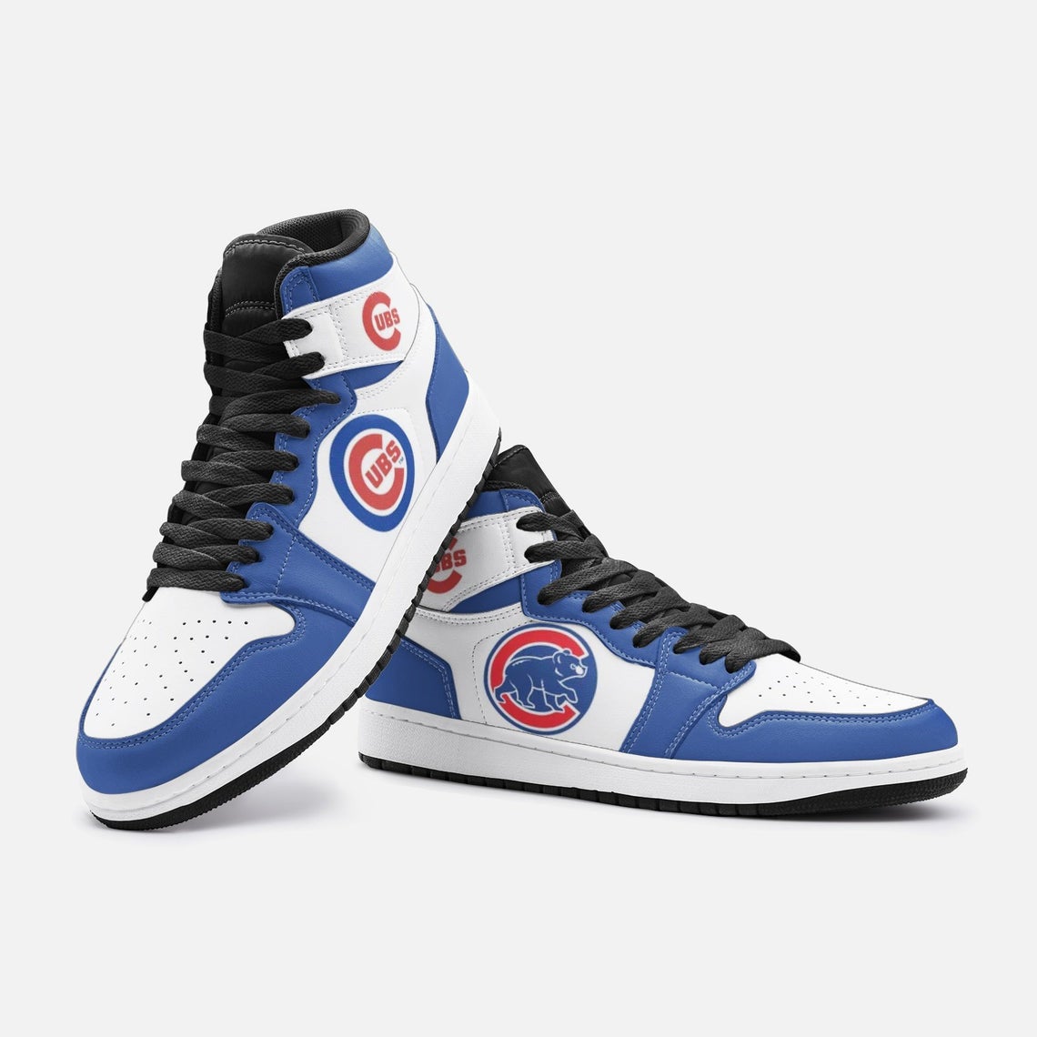 Chicago Cubs Team Custom Jordan 1 High Sneakers - RobinPlaceFabrics