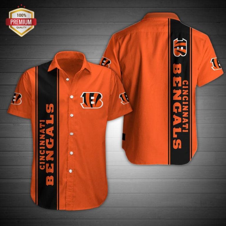 Cincinnati Bengals Football AOP Button Up Shirt