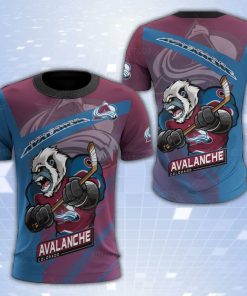 Colorado Avalanche Mascot 3D Print T-Shirt