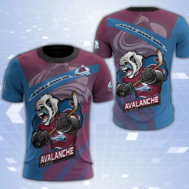 Colorado Avalanche Mascot 3D Print T-Shirt