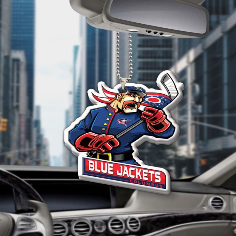 Columbus Blue Jackets Mascot Acrylic Car Ornament