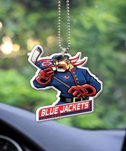 Columbus Blue Jackets Mascot Acrylic Car Ornament