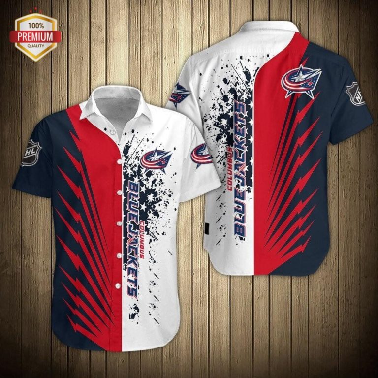 Columbus Blue Jackets Casual Button Shirt