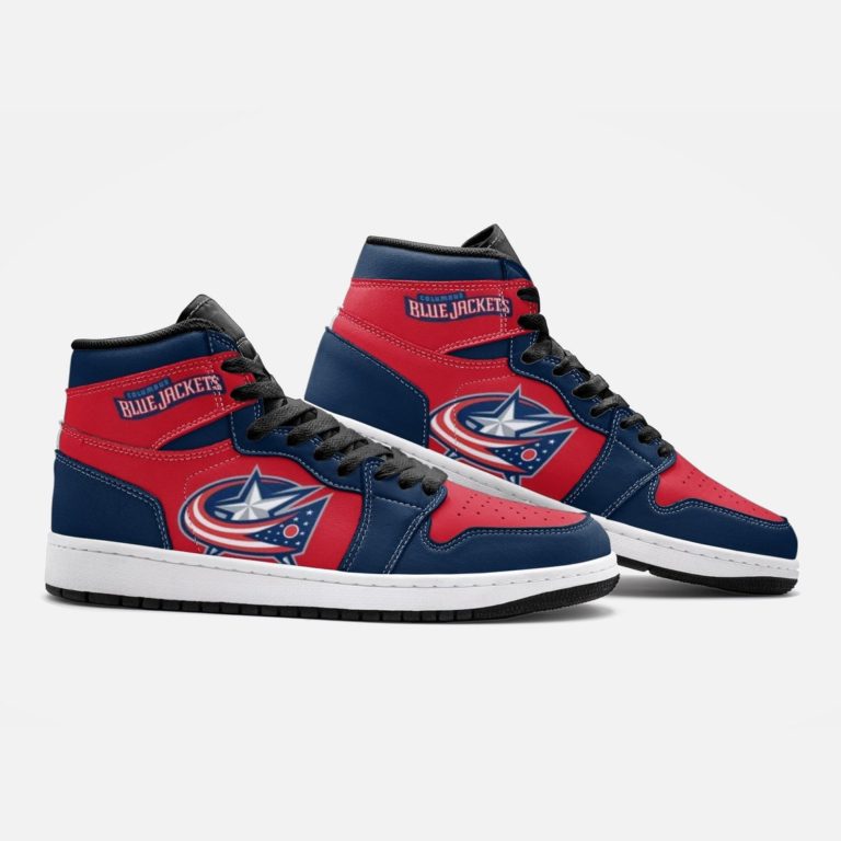 Columbus Blue Jackets Jordan 1 High Sneakers – Custom Columbus Blue Jackets Shoes