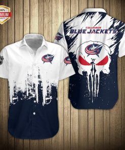Columbus Blue Jackets Short Sleeve Button Up Shirt Columbus Blue Jackets Short Sleeve Button Up Shirt