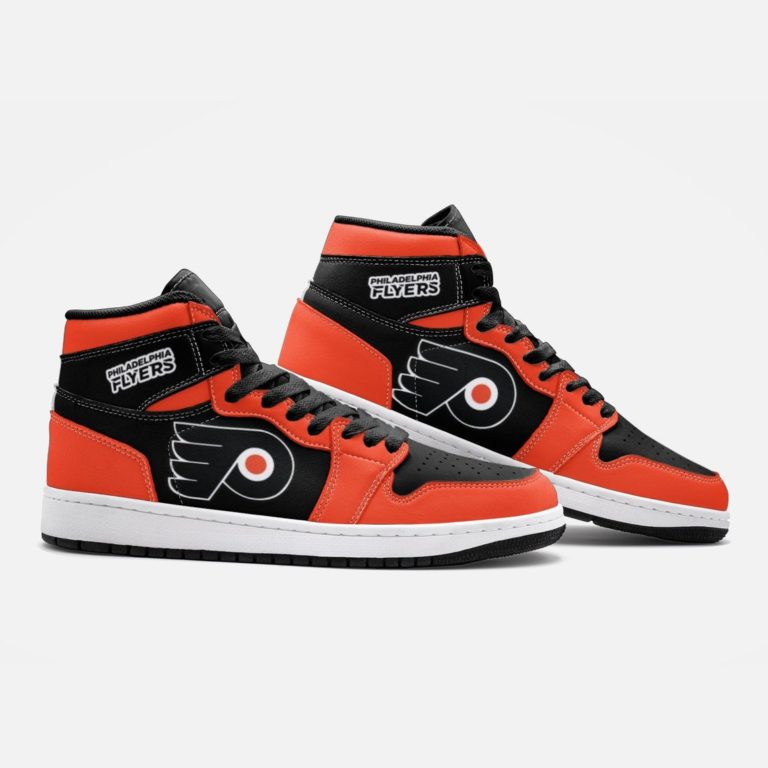 Custom Philadelphia Flyers Jordan 1 Sneakers Boots