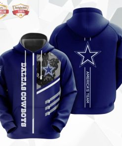 Dallas Cowboys America’s Team 3D Print Hoodie
