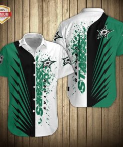 Dallas Stars Hockey Team AOP Button Up Shirt