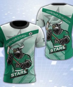 Dallas Stars Mascot 3D Print T-Shirt